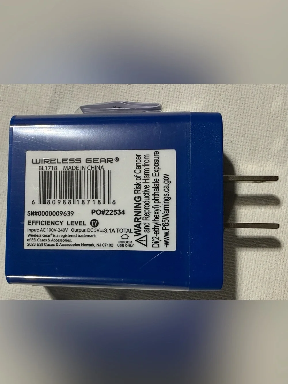 Wireless Gear | Cell Phones &amp; Accessories | Blue Portable Power Bank ...